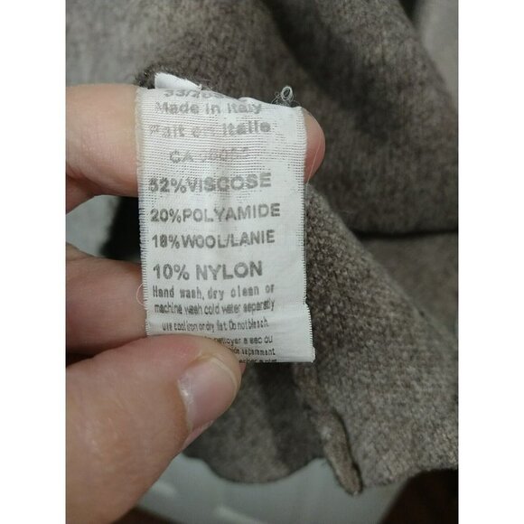 $ M Ema&Carla Wool Blend Cropped Long Sleeve Striped Sweater. Size S - Picture 10 of 11